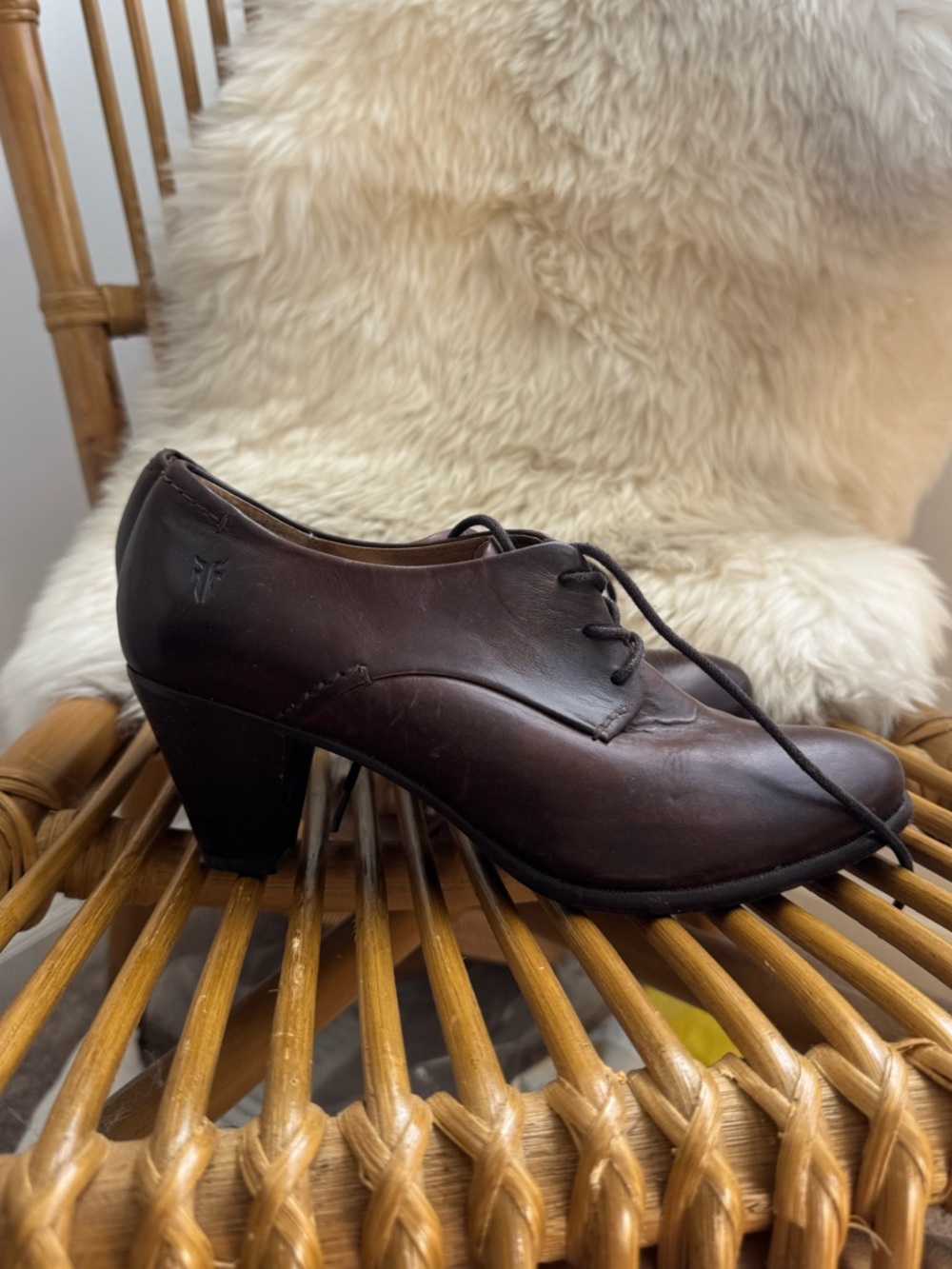 Frye Phoebe Oxford Boots | Size 7.5